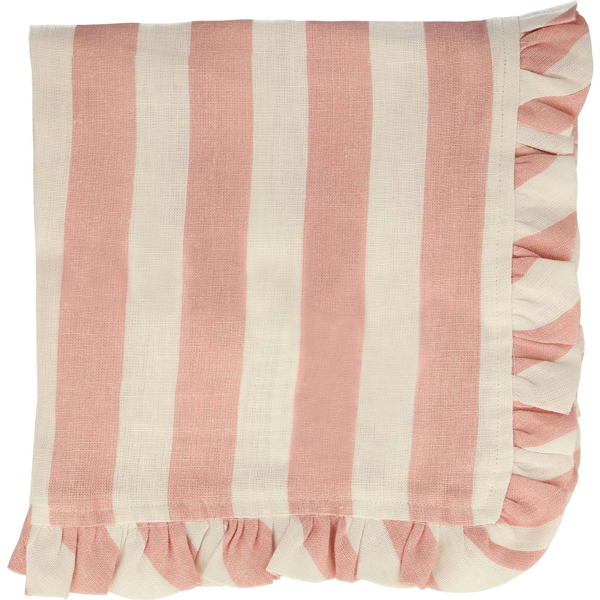 Stripe Ruffle Napkin Set