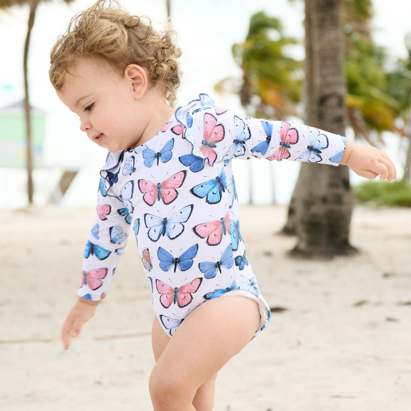Baby Girls Rachel Suit - Vintage Butterflies
