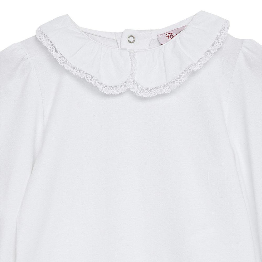 Baby Evelyn Lace Trim Bodysuit