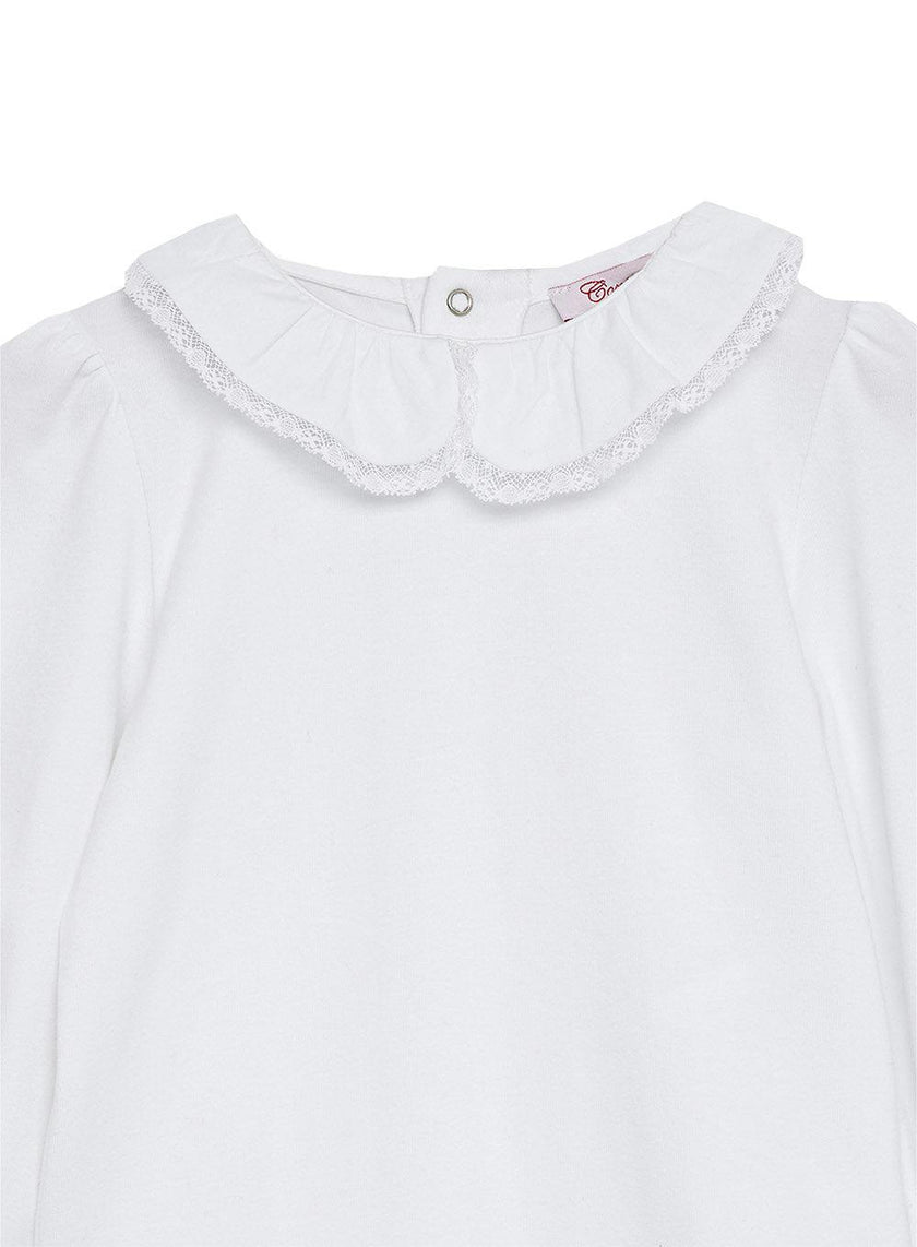 Baby Evelyn Lace Trim Bodysuit