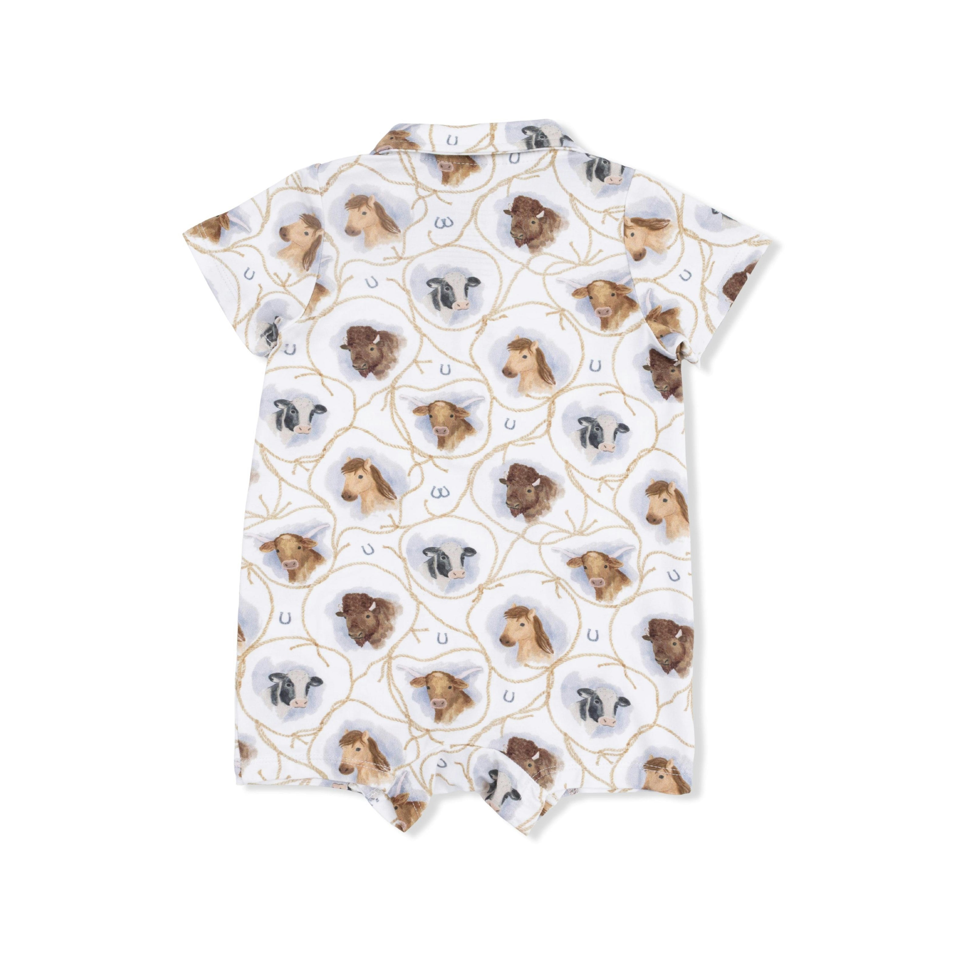 Farm Animals Rope Cameos Uni - Polo Shortie