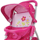 Garden Doll Jogger Stroller Doll Accessory w/ Retractable Canopy