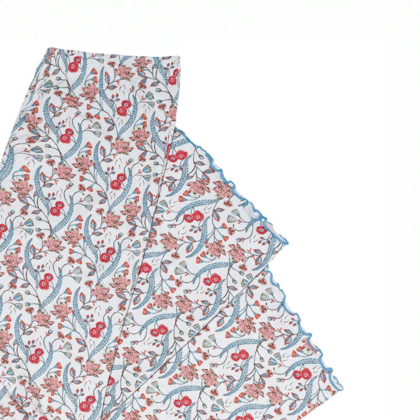 women's mercado bloom short sleeve pima pajamas set