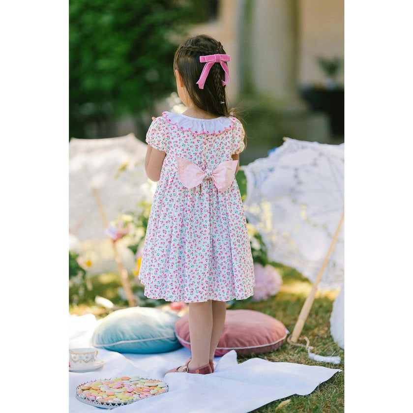 Isadora Pink Floral Empire Dress