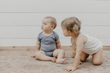 Baby Girl's Short Sleeve Onesie Set