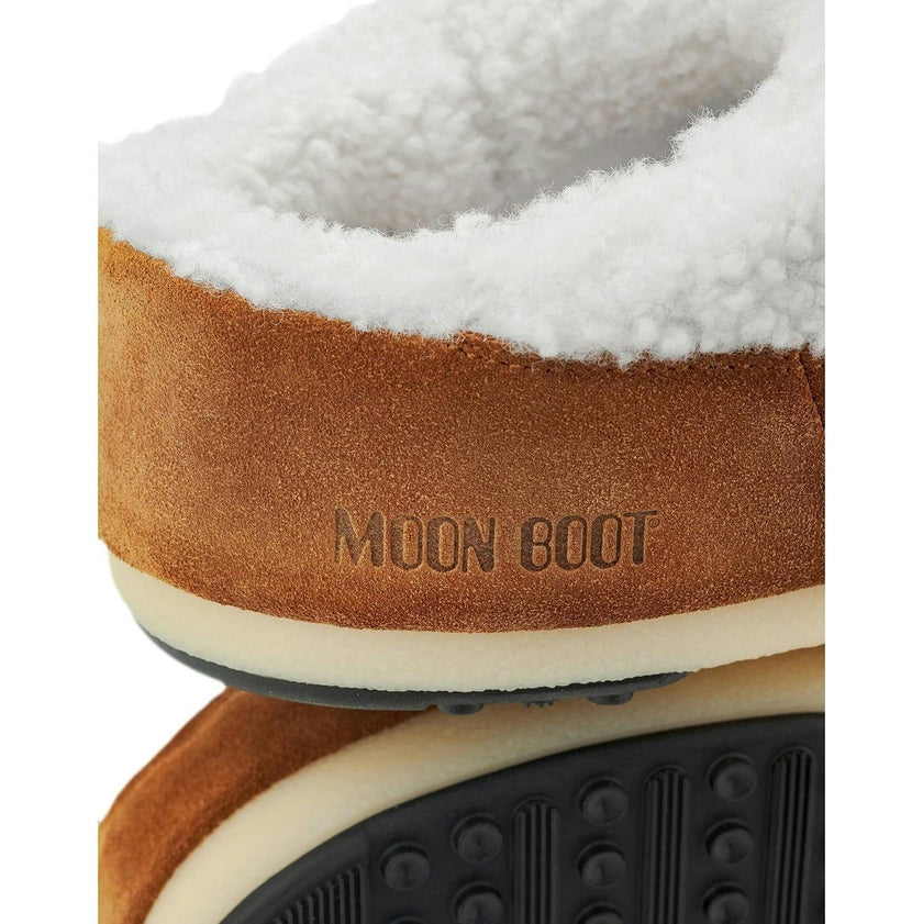 MOON BOOT MULE Shearling Boots - Whiskey