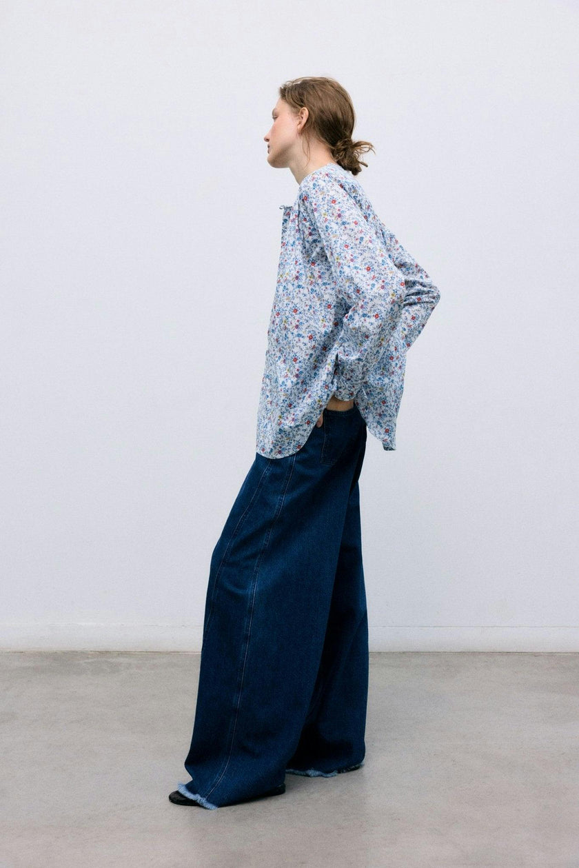 TNS Denim Extra Wide Woman Pant Indigo Denim