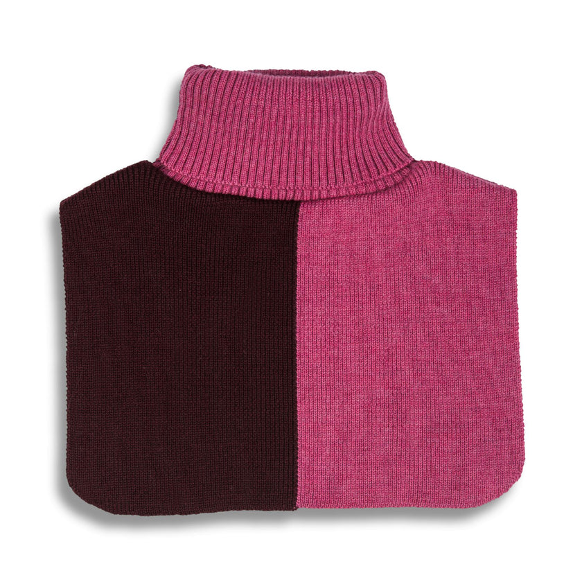 children's merino neck warmer - cherry berry