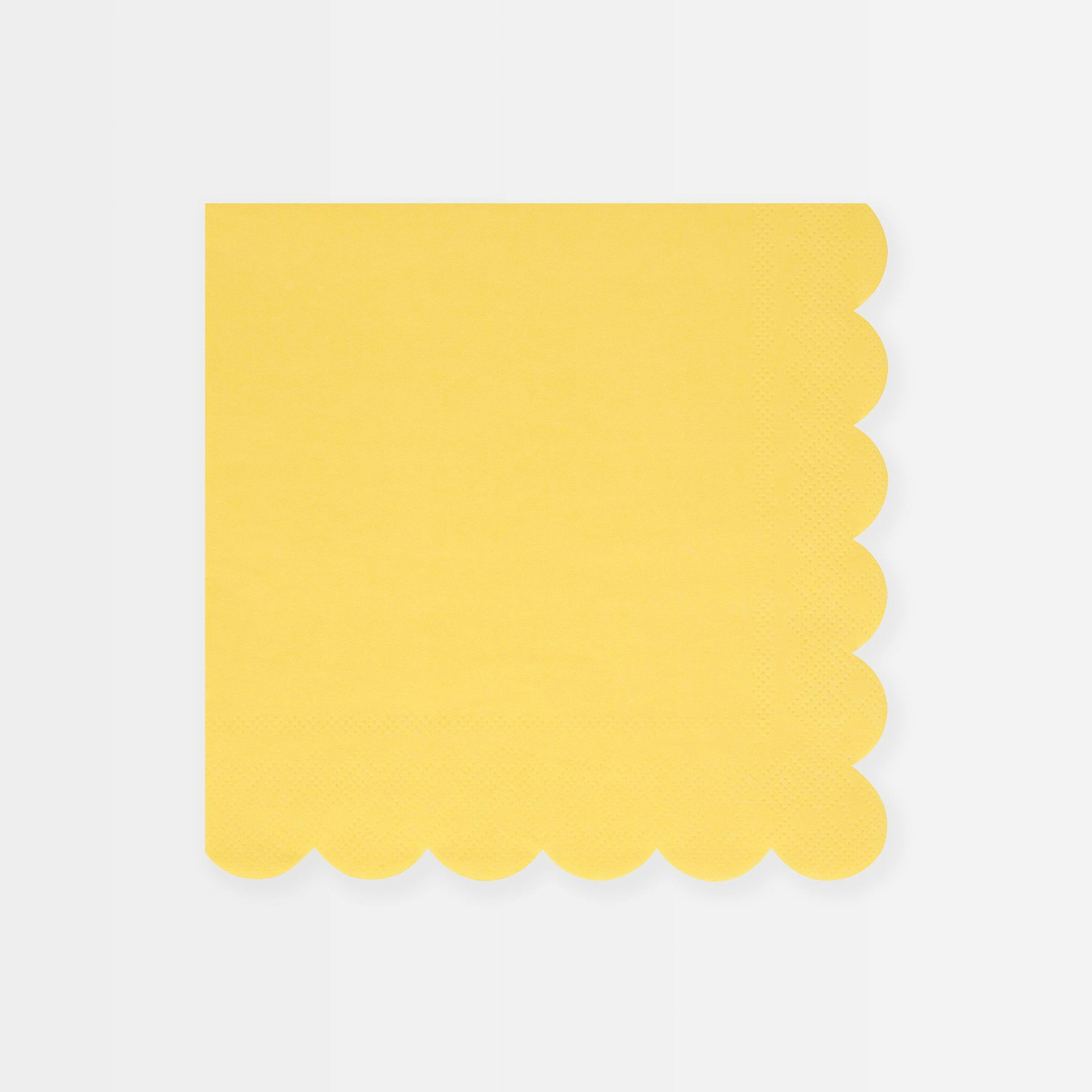Lemon Sherbet Large Napkins