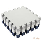 Tile Playmat - 12pc - Blue, Grey, White