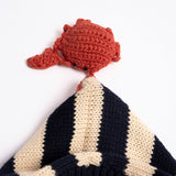 Little Mariner Hoodie in Navy Stripe