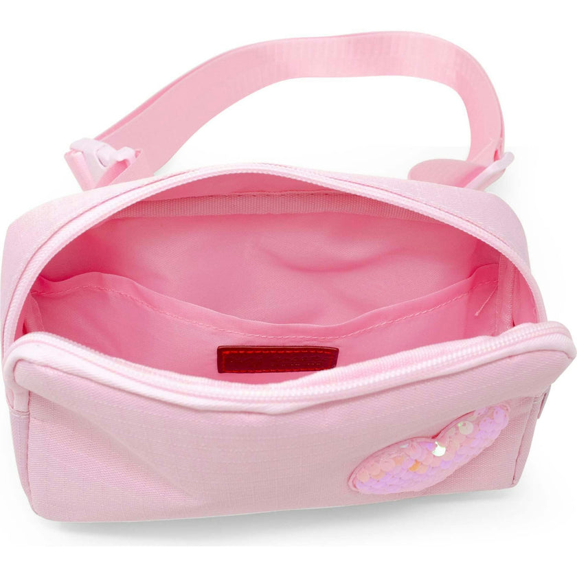 Sequin Heart Belt Bag