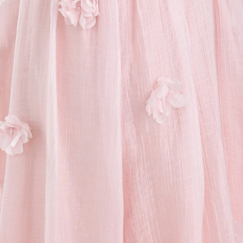 Pink Romper & White Top Set