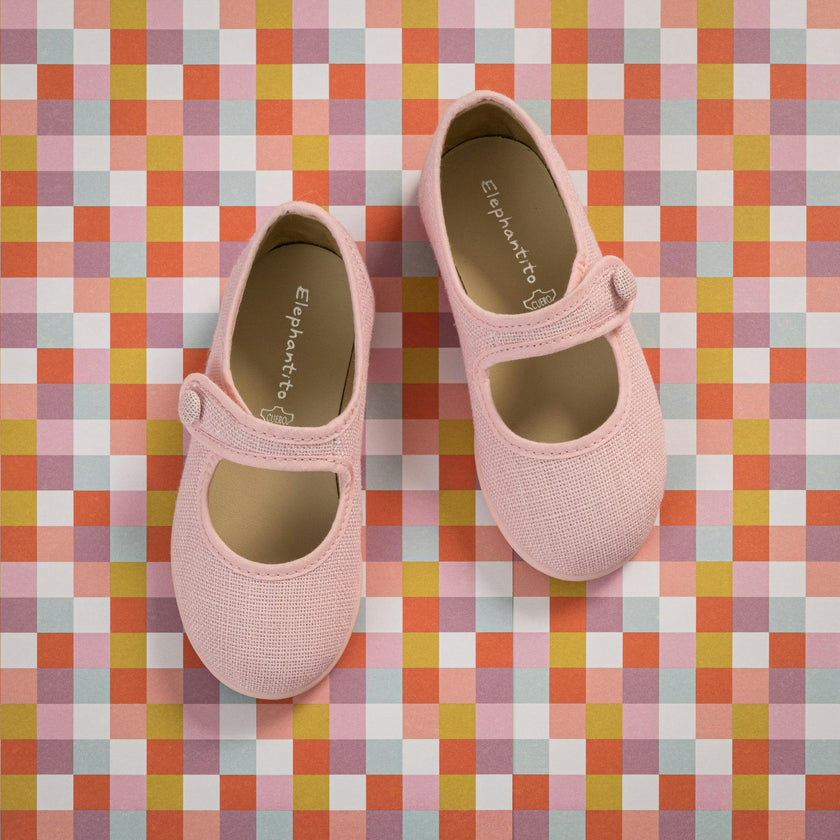 Linen Mary Jane | Pink
