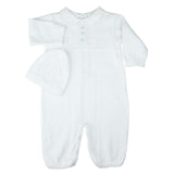 Boys Collar Knit Longall with Hat Blue