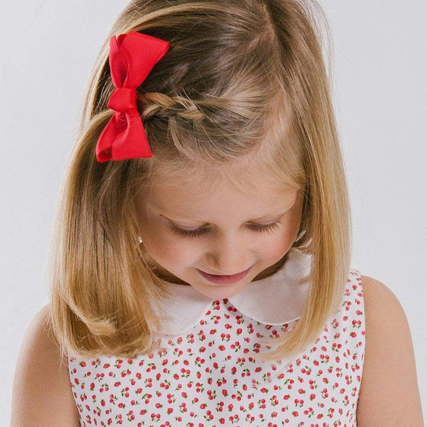 Large Bow Hair Clip in Ruby