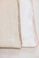 4 Layer Muslin Blanket (Brown, Pink)