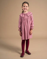 Pierrot Dress Burgundy Minicheck