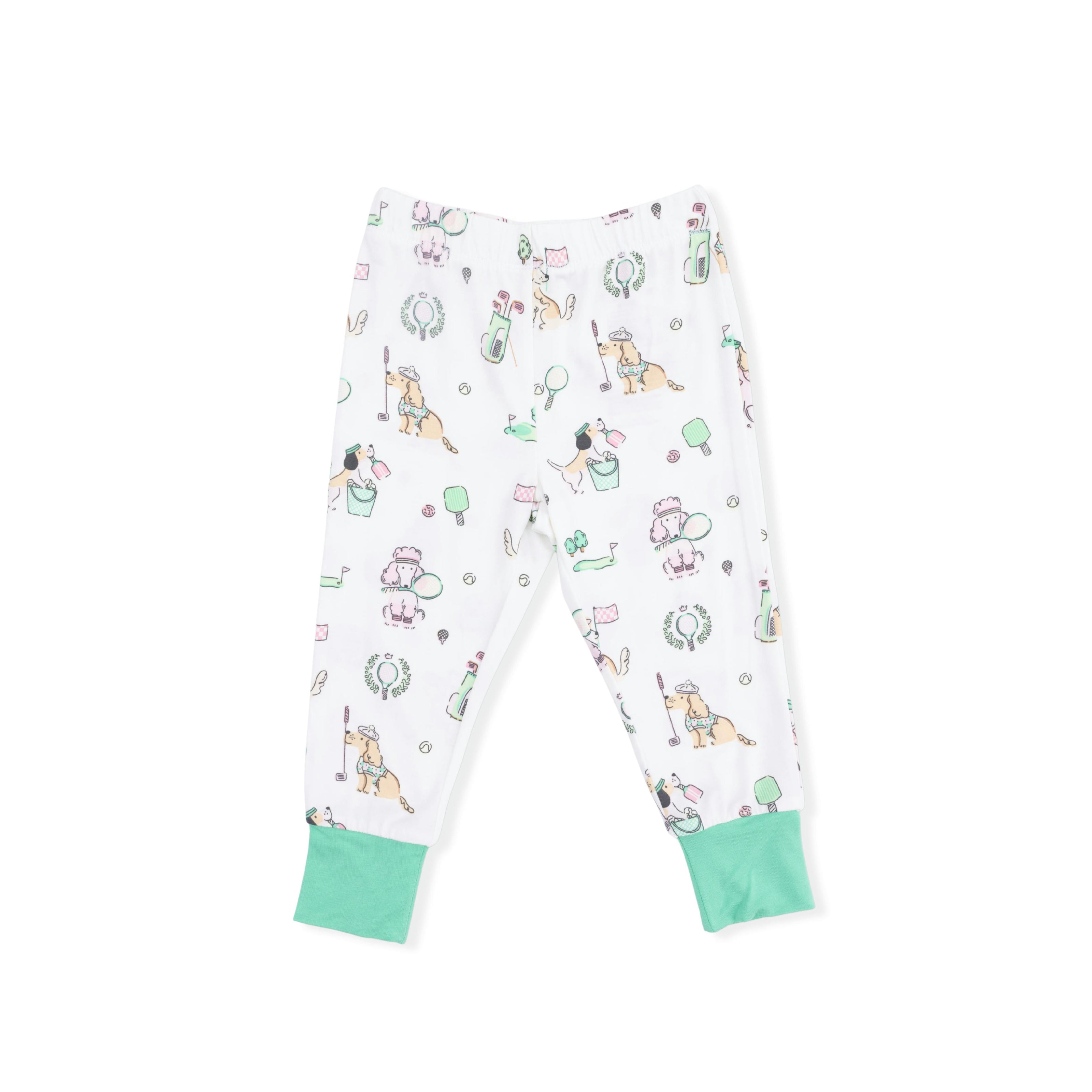 Country Club Dogs Pink - Short Sleeve Loungewear Set