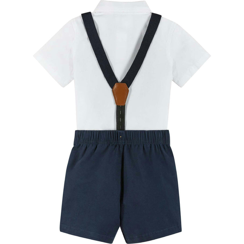 Infant Short Sleeve Suspender Set