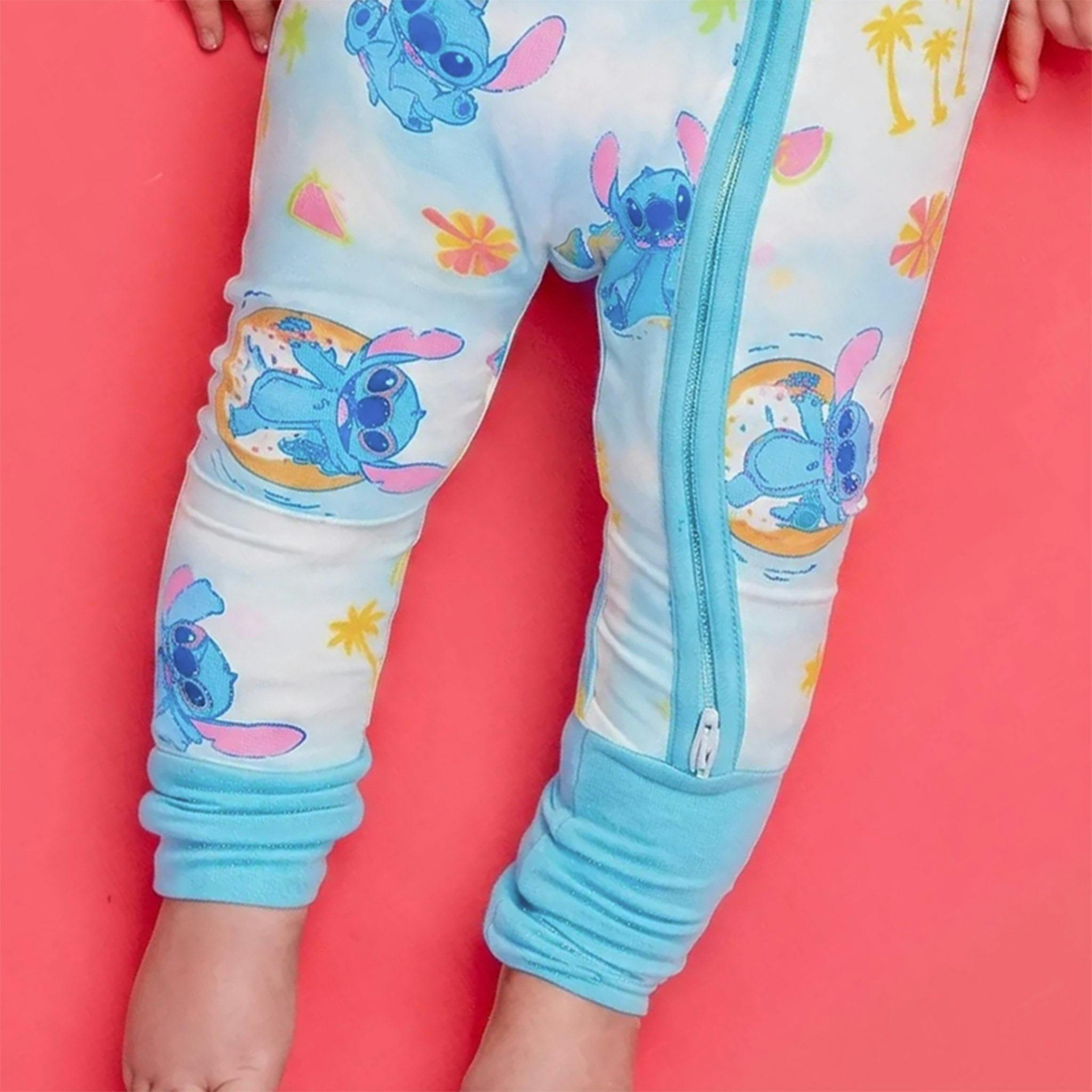 Convertible Zip-Up Footie - Disney Stitch Dreamsicles