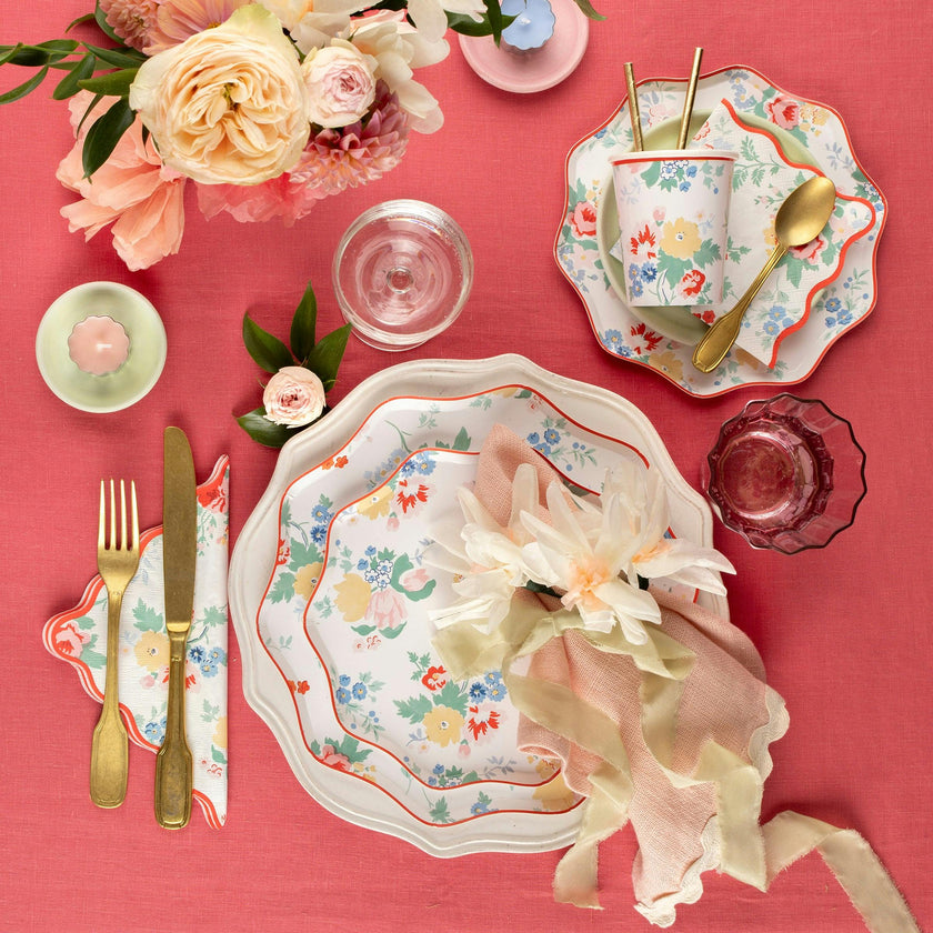 Vintage Floral Small Napkins
