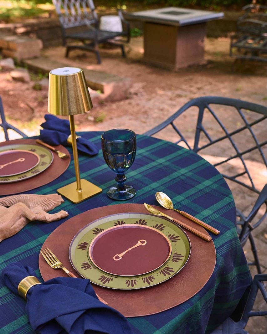 Fleur Dinner Plate Set - Dirty Martini