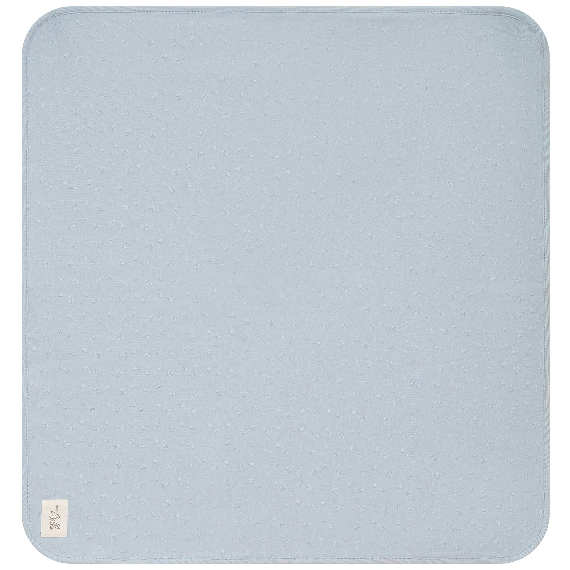 Puff Print Blanket Blue Mist