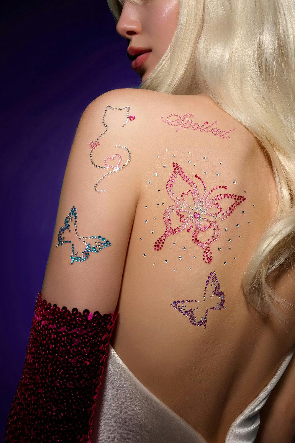 Butterfly Girl - Rhinestone Tattoo Set