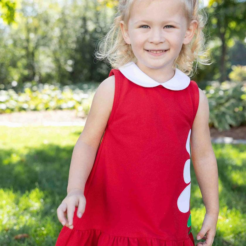 Knit Dress With Flowers