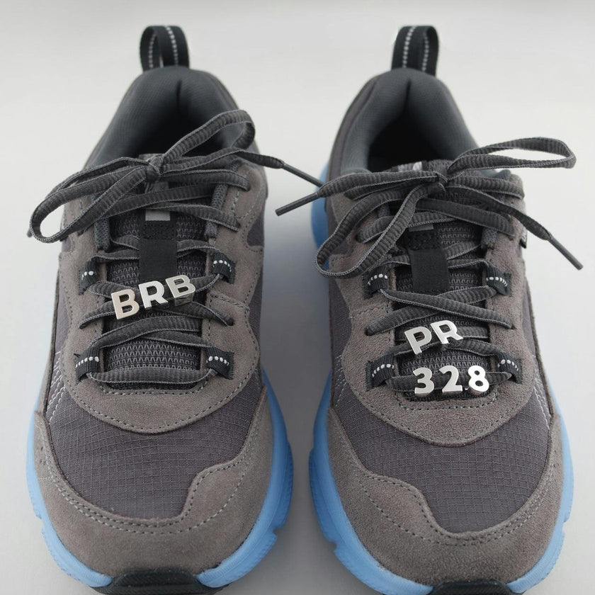 Silver Number Sneaker Charms