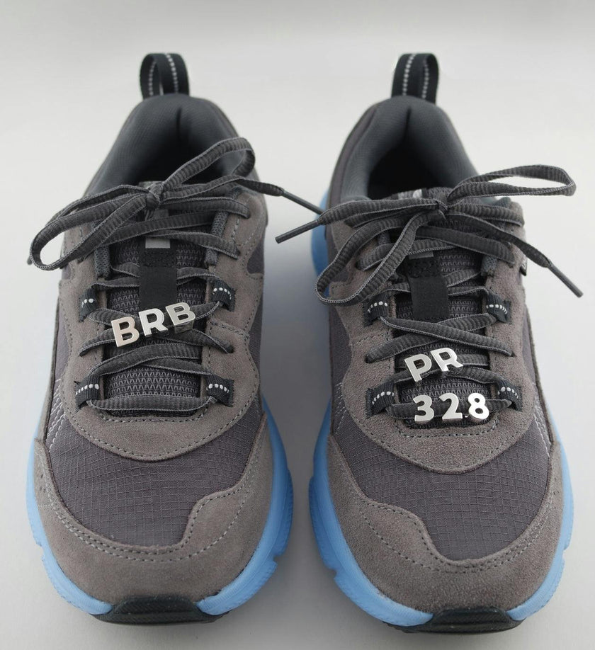 Silver Number Sneaker Charms