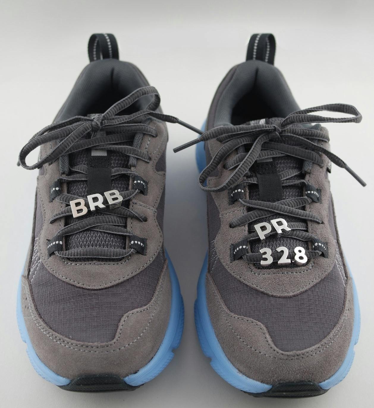 Silver Number Sneaker Charms