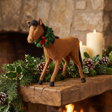 Hand Felted Wool Horse Wreath Christmas Tree Topper