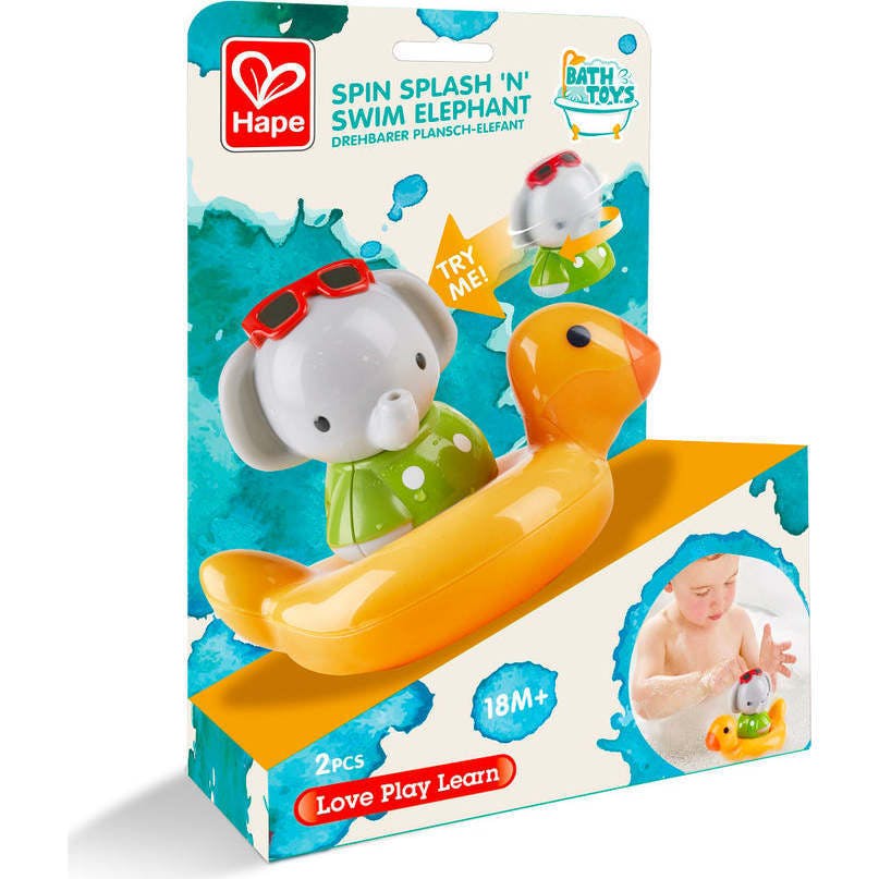 Hape: Spin Splash 'n' Swim - Bathtime Windup Spinning Toy