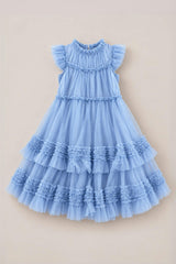 Mini Effie Dress in Misty Blue