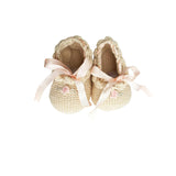 Roses Ballerinas in Ecru
