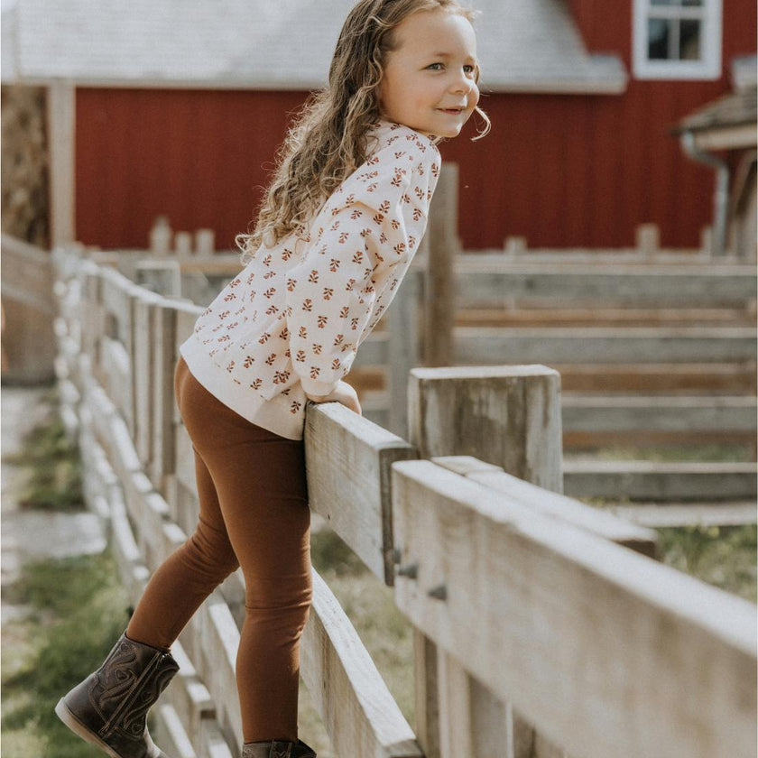 Fleece Sweatshirt in Wild Rose