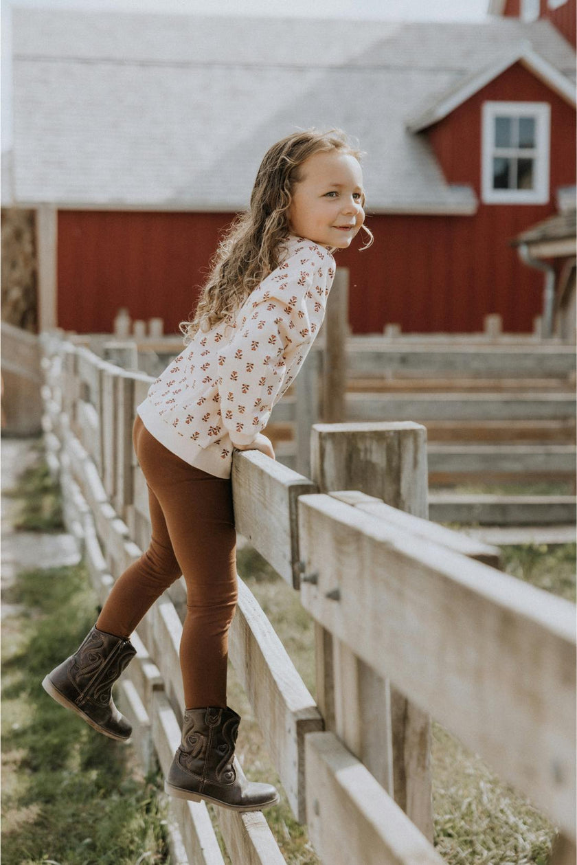 Fleece Sweatshirt in Wild Rose