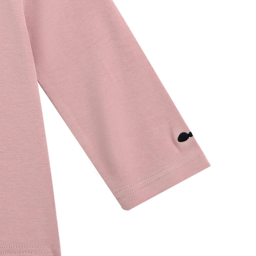 Pink Knit Long Sleeve Tee