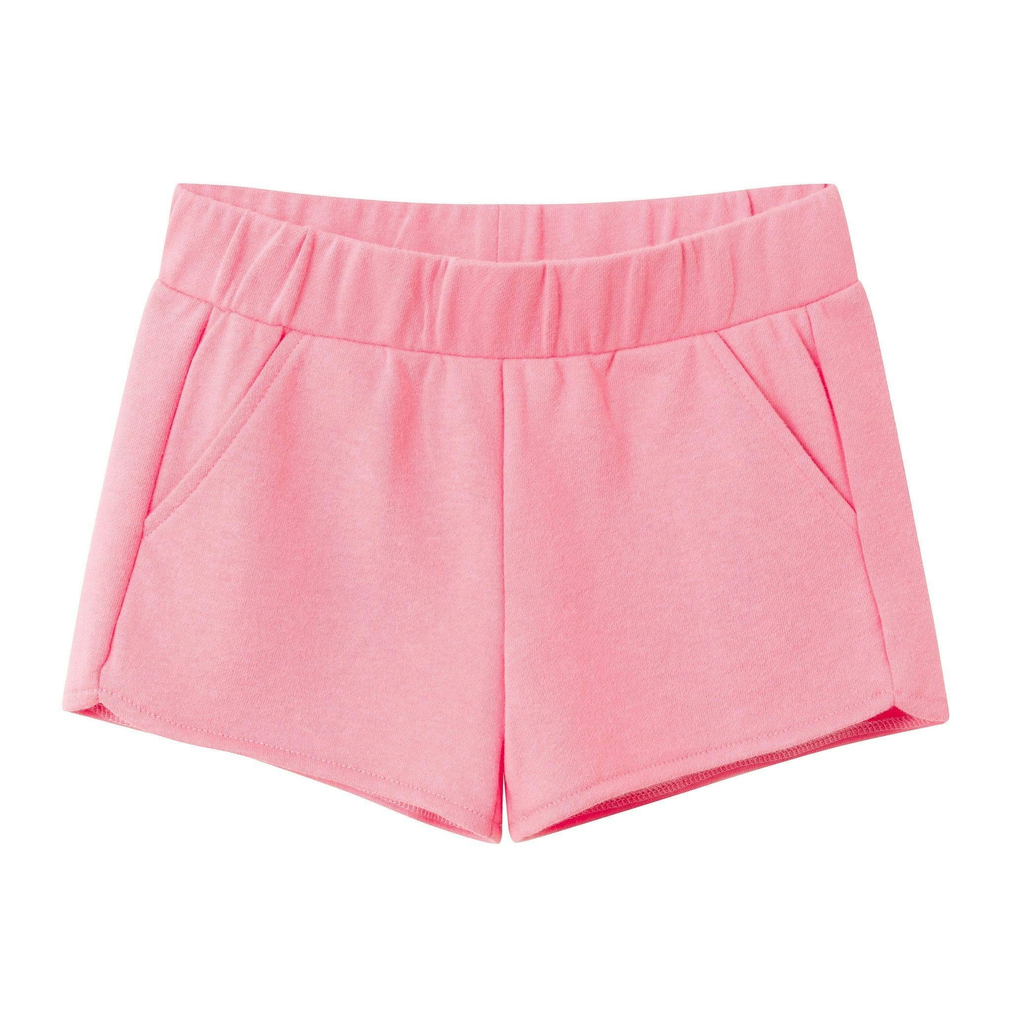 Girls French Terry Top & Short | Glitter Cheetah