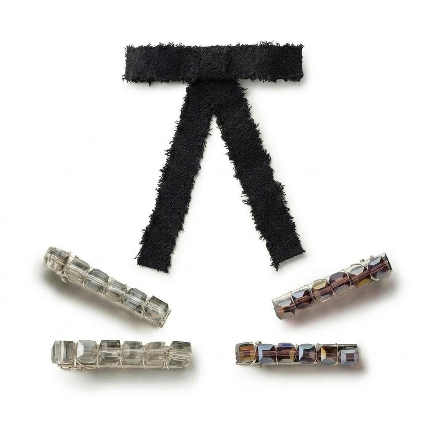 Halo Luxe Deluxe Infant Hair Accessories Set - Comfortable Bands & Clips Set