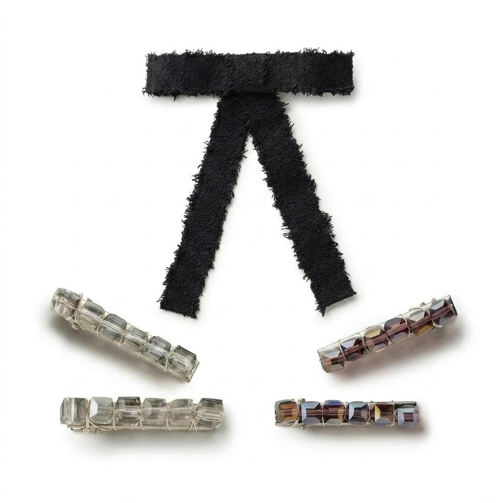 Halo Luxe Deluxe Infant Hair Accessories Set - Comfortable Bands & Clips Set