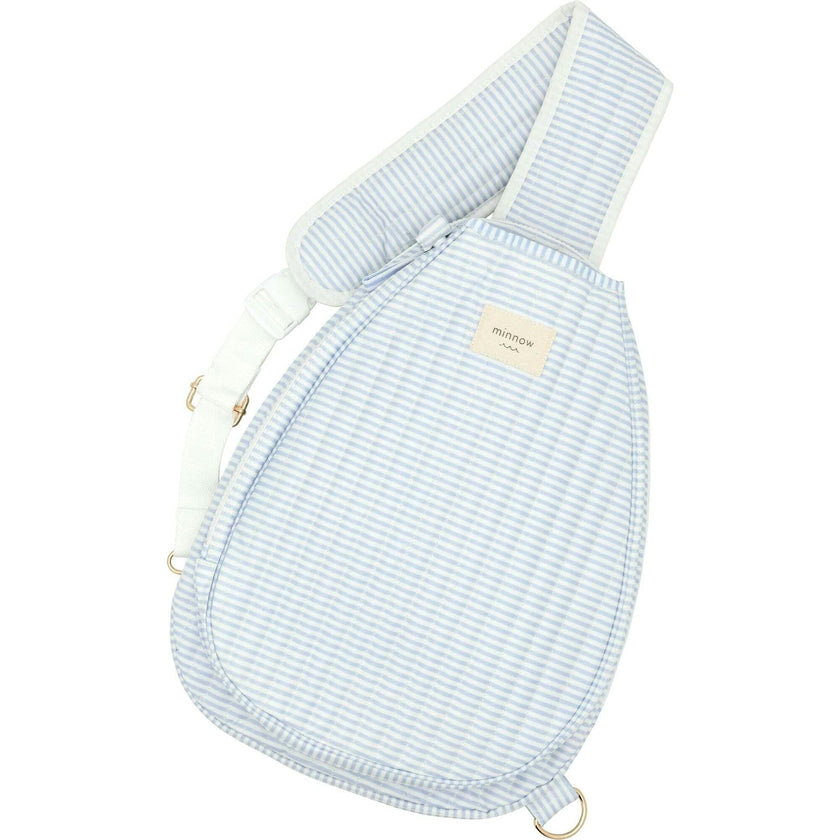 Power Blue Stripe Coated Tennis Bag