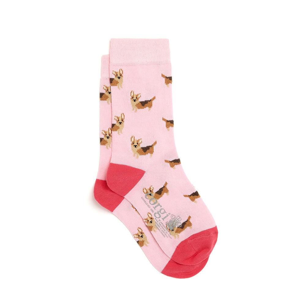 Great British Socks - Pink Corgi