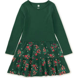 Tiered Skirted Twirl Dress, Green