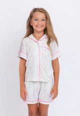 Multicolour Heart Jersey Short Sleeve PJ Set