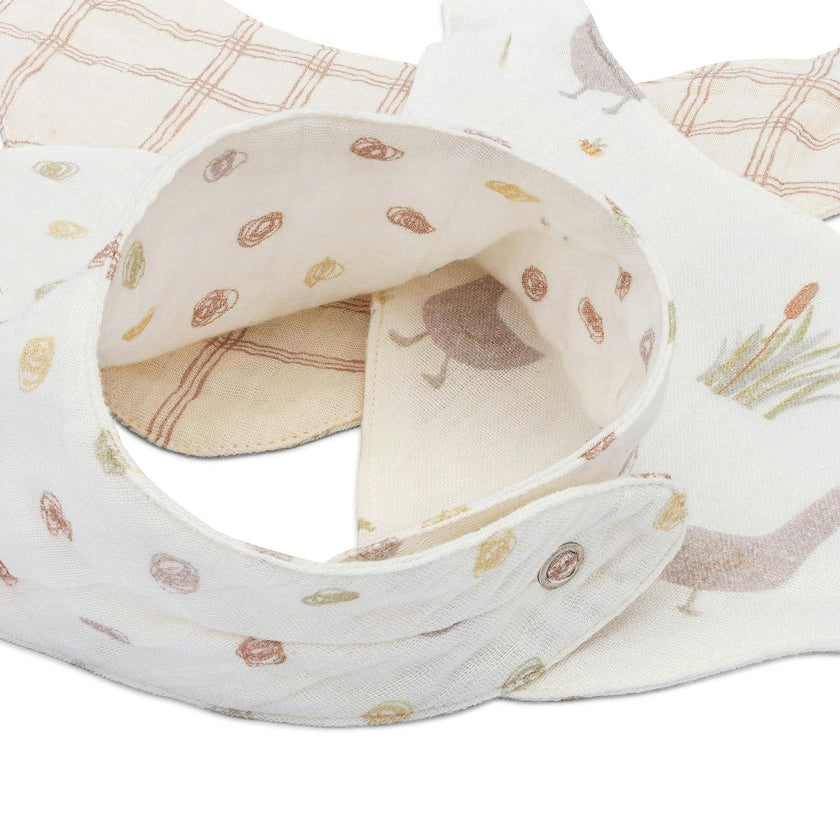 Charlie Goose Cotton Bandana Baby Bib (3 Pack)