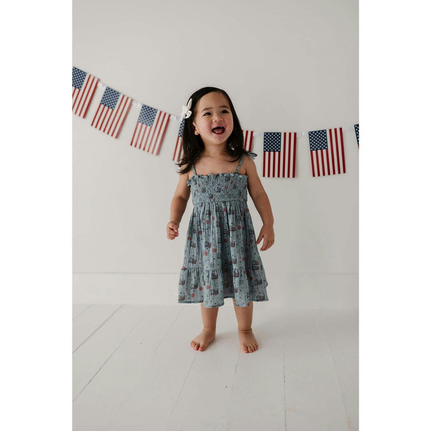 Tiered Mini Dress Retro America