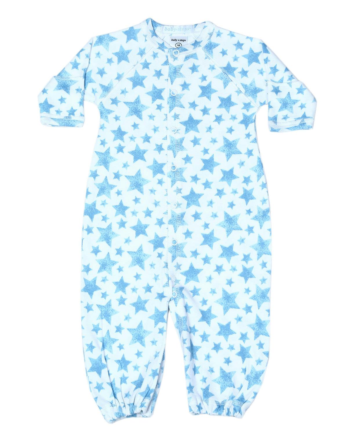 Baby Converter Gown - Soft Stars